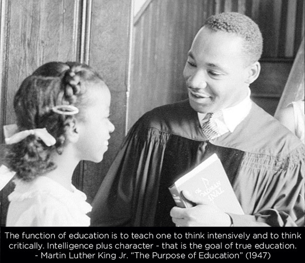 MLK Quotes: The Purpose of Education (1947)