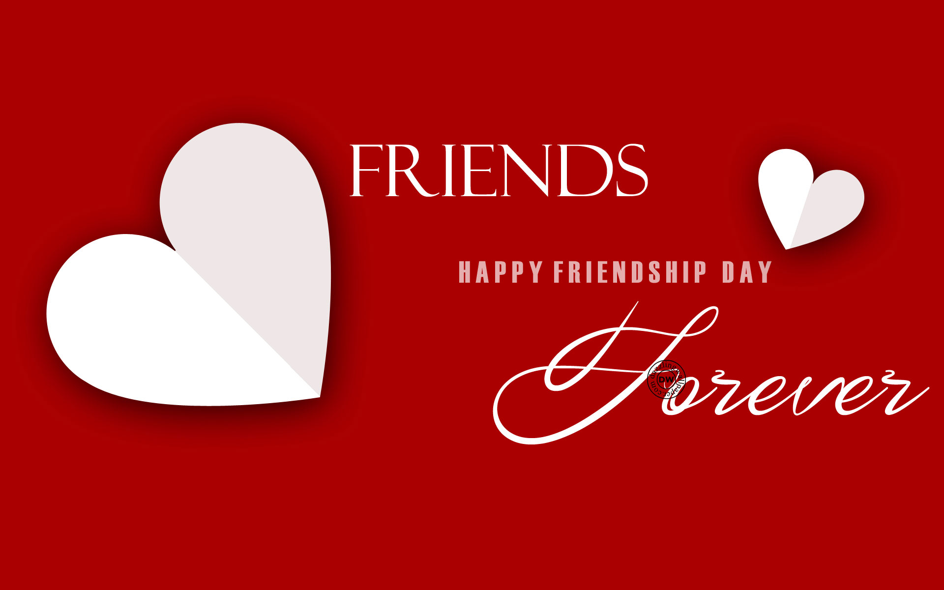 Friends Forever Happy Friendship Day Wallpaper