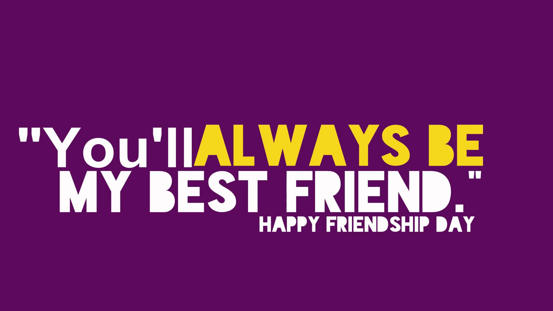 Happy Friendship Day Greetings Hd Wallpaper