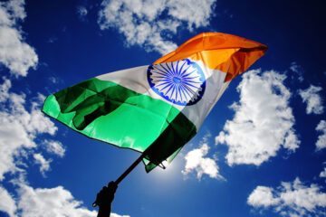 Indian Flag in Hand