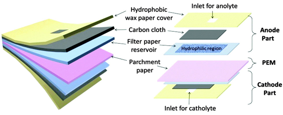 Bacteria Powered Battery Illustration