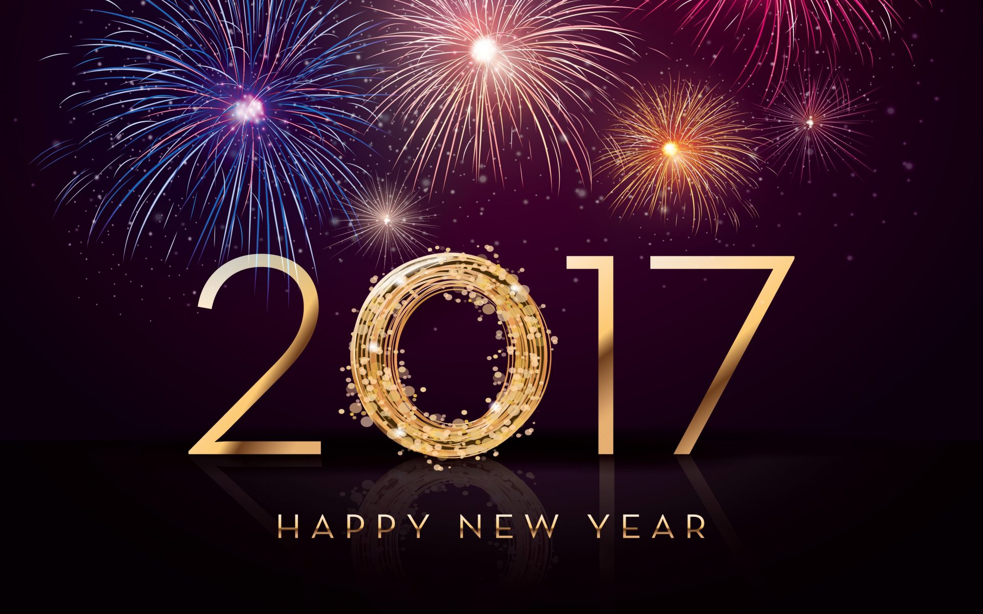 New Year 2017 Greetings Wallpaper