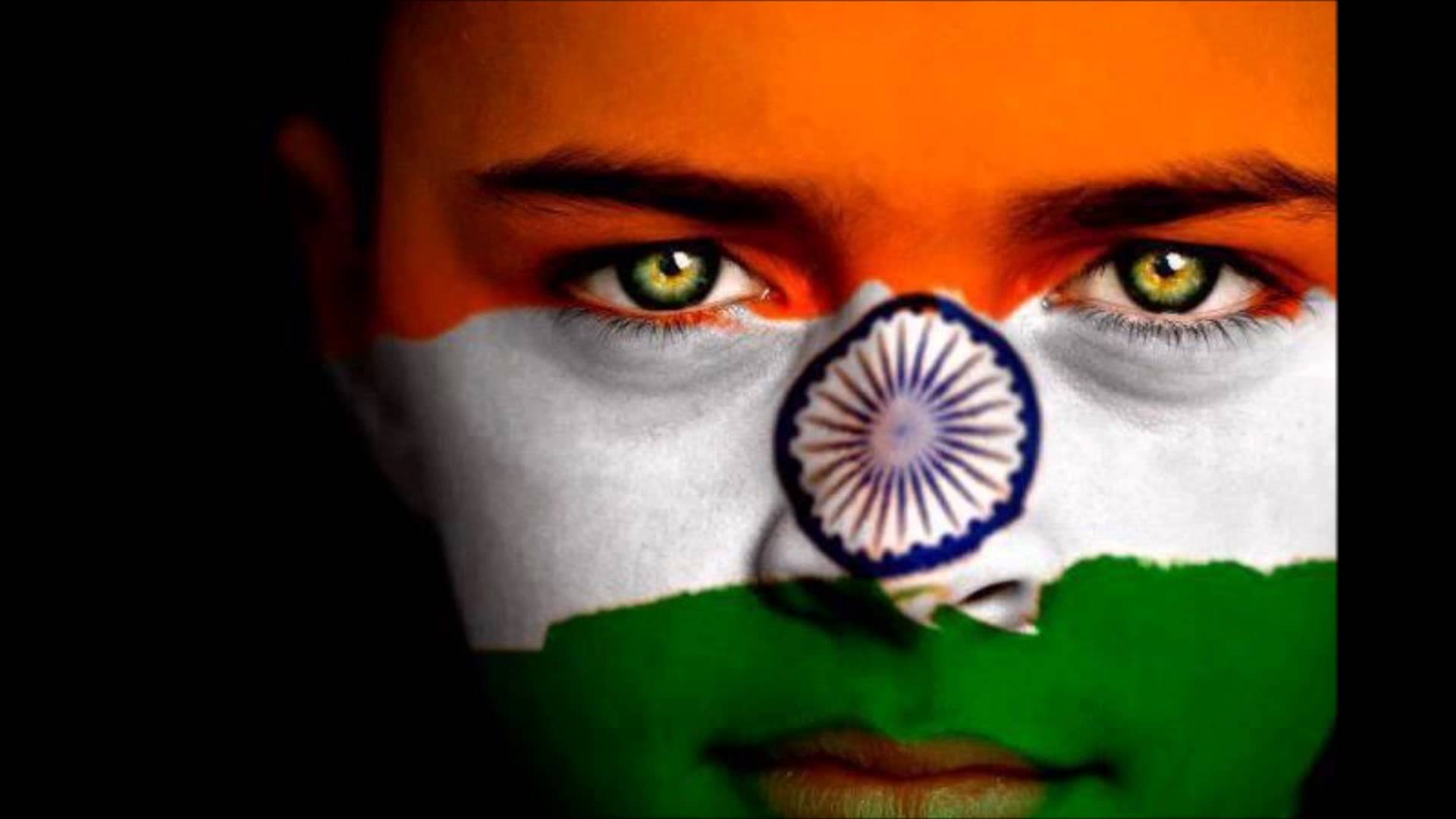 Indian Flag Face Paint
