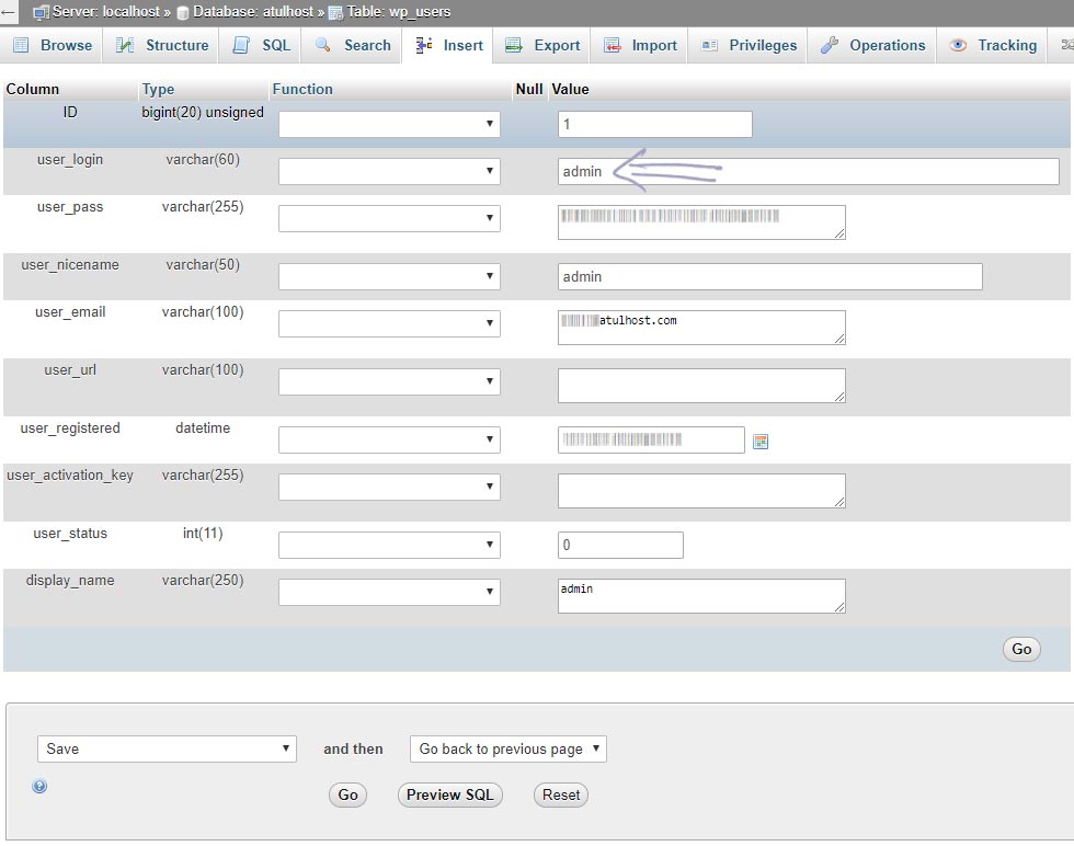 wp_users Table