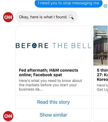 CNN ChatBot: Unsubscribe