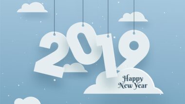 Happy New Year 2019 Clouds