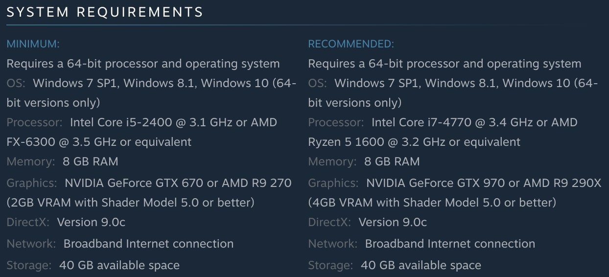 Far Cry 5 System Requirements | Steam