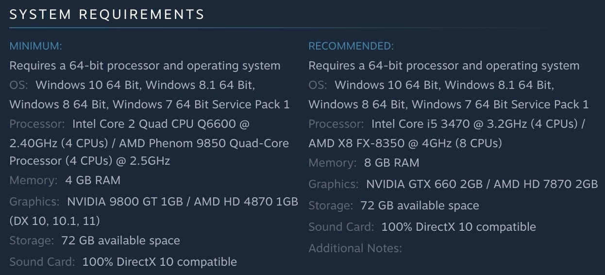 GTA V System Requirements | Steam