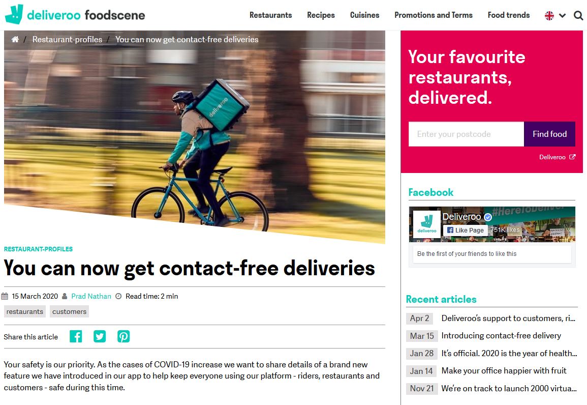 Deliveroo Foodscene