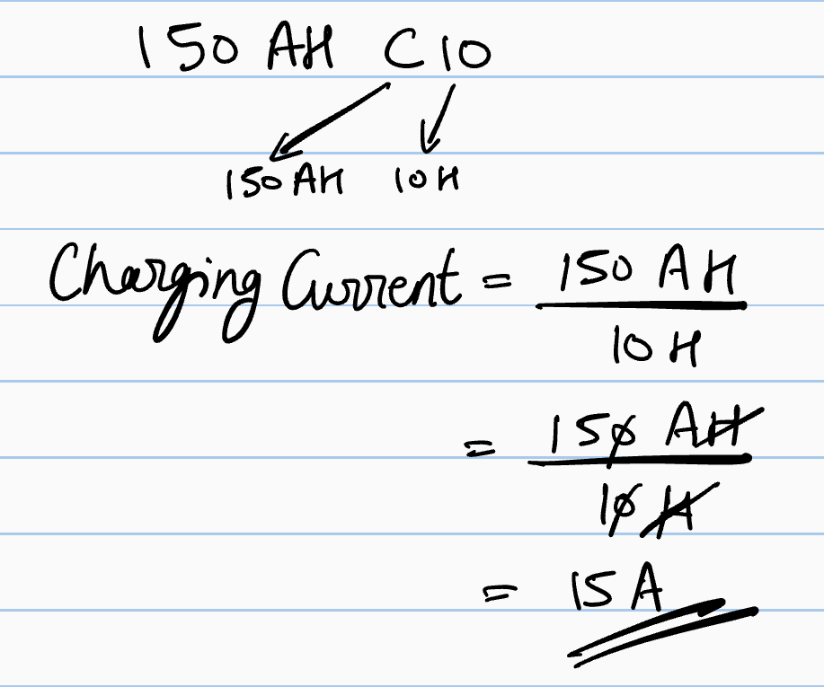 Charging current calculation
