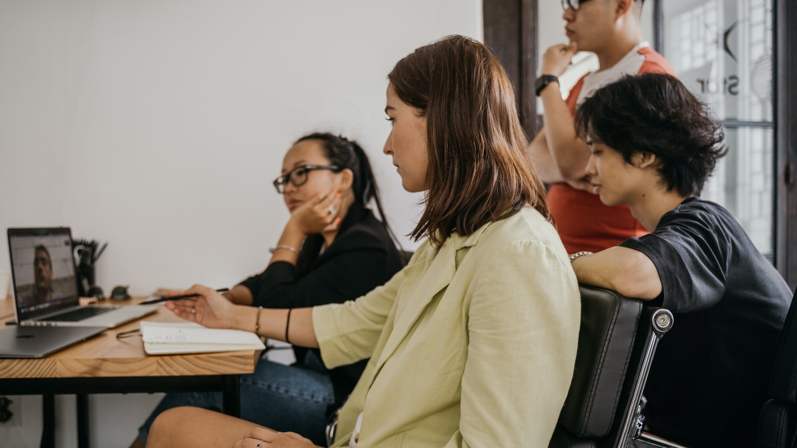 People having a meeting