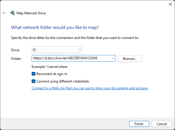 Map Network Drive