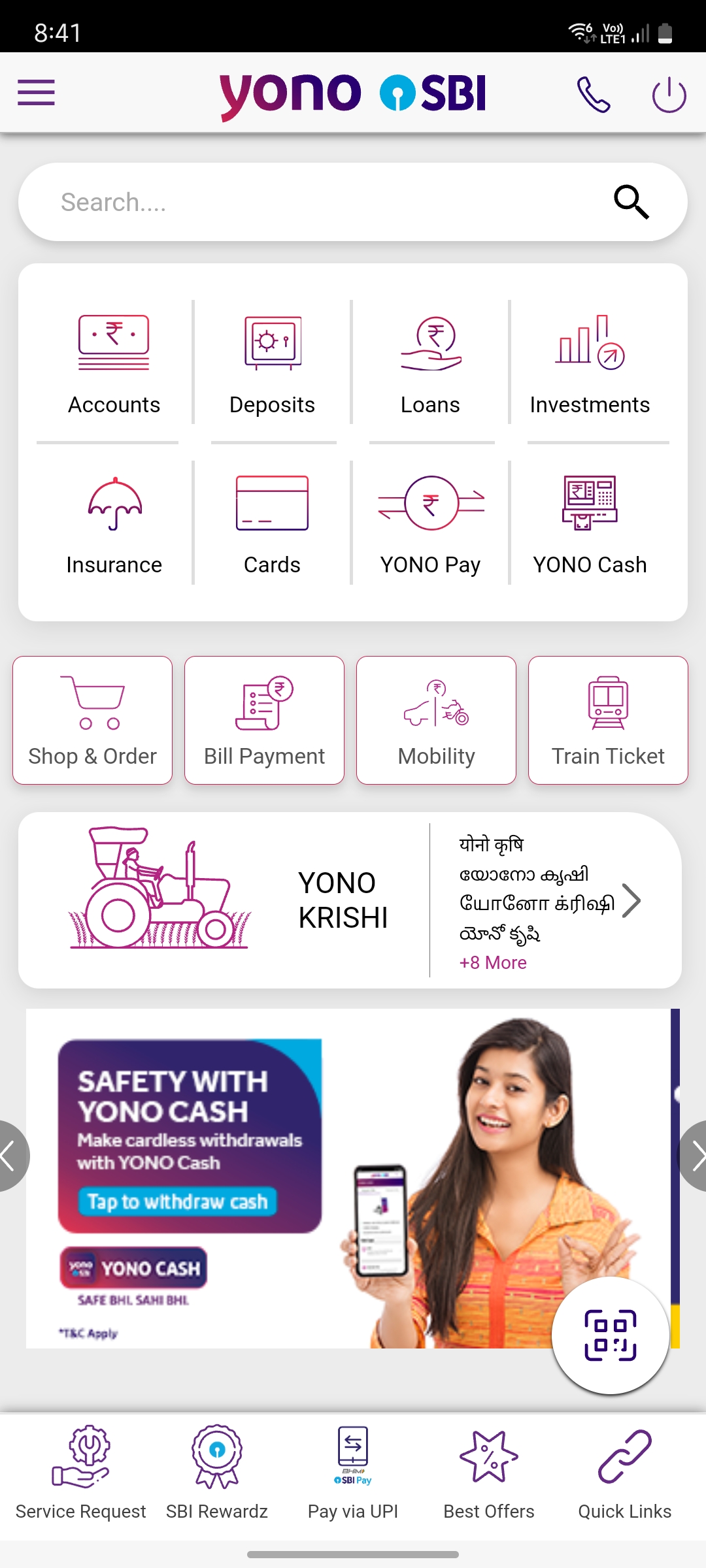 Yono SBI - Dashboard