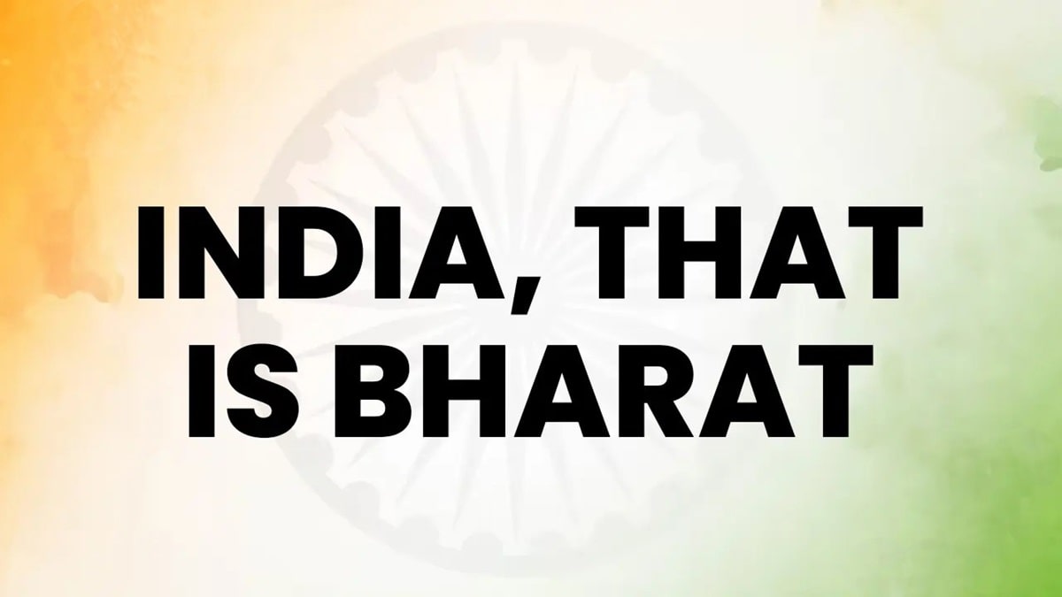 India that is Bharat