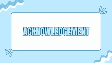 What We Write in Acknowledgement?