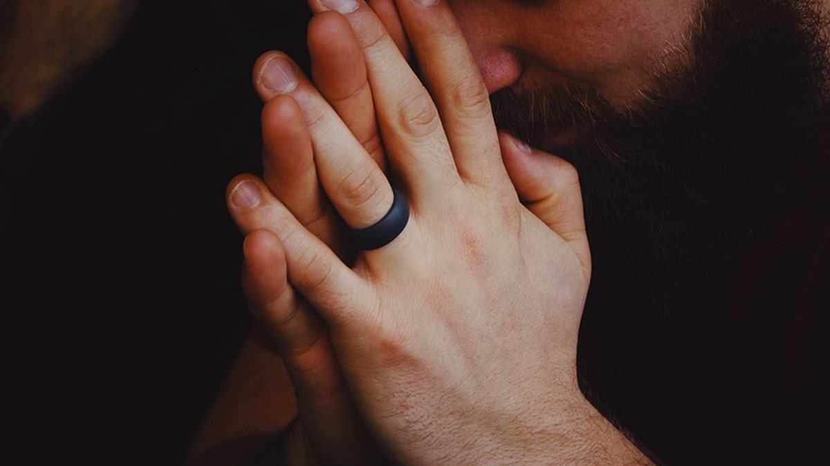 Man praying.