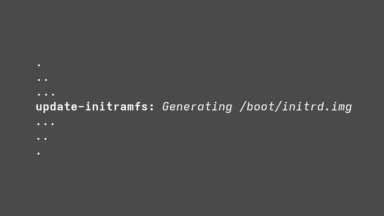 What does “update-initramfs” mean?